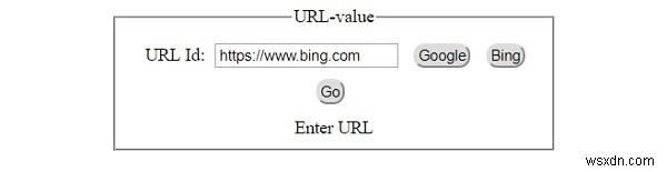 HTML DOM อินพุต URL ค่าคุณสมบัติ 