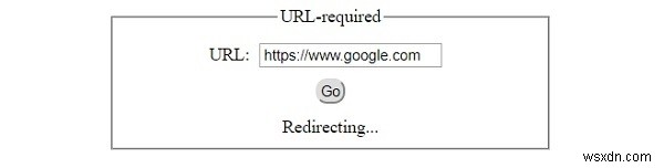 HTML DOM อินพุต URL ที่ต้องการ คุณสมบัติ 