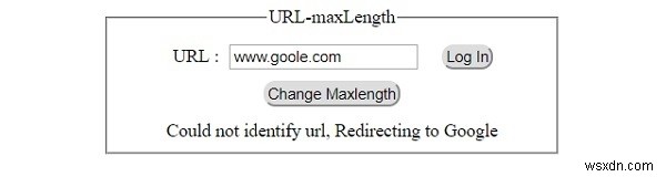 HTML DOM อินพุต URL คุณสมบัติ maxLength 