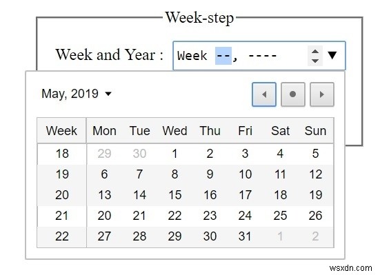 HTML DOM Input Week ขั้นตอนคุณสมบัติ 