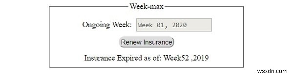 HTML DOM Input Week max Property 