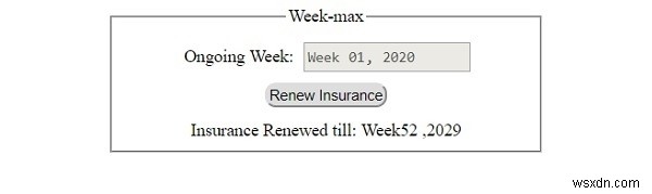 HTML DOM Input Week max Property 