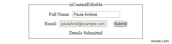 HTML DOM isContentEditable Property 