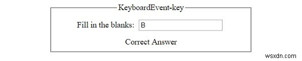 คุณสมบัติคีย์ HTML DOM KeyboardEvent 