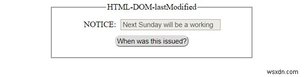 HTML DOM LastModified คุณสมบัติ 