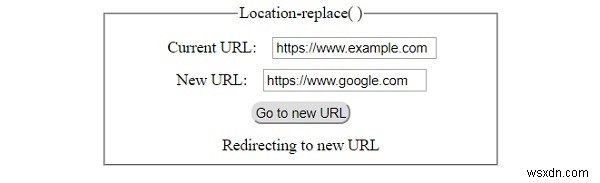 HTML DOM ตำแหน่งแทนที่ () วิธีการ 