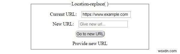 HTML DOM ตำแหน่งแทนที่ () วิธีการ 