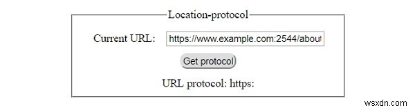 คุณสมบัติโปรโตคอลตำแหน่ง HTML DOM 