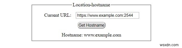 HTML DOM ตำแหน่ง ชื่อโฮสต์ คุณสมบัติ 