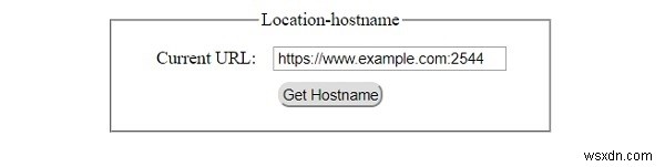 HTML DOM ตำแหน่ง ชื่อโฮสต์ คุณสมบัติ 