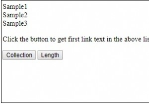 HTML DOM Anchor Collection 