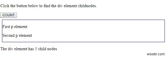 คุณสมบัติ HTML DOM childNodes 