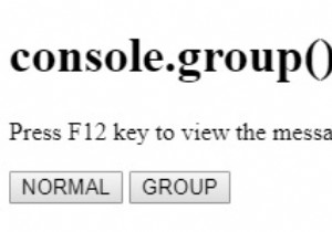 HTML DOM console.group() วิธีการ 