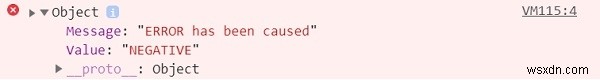 HTML DOM console.error() วิธีการ 