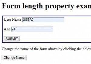 HTML DOM ชื่อแบบฟอร์ม คุณสมบัติ 