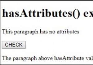 HTML DOM hasAttributes() method 