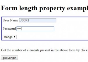 คุณสมบัติความยาวของแบบฟอร์ม HTML DOM 