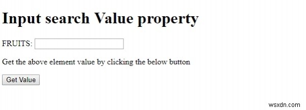 HTML DOM Input ค้นหาค่าคุณสมบัติ 