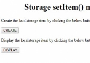 HTML DOM Storage setItem() วิธี 