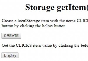 HTML DOM Storage getItem() วิธีการ 