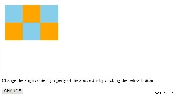 HTML DOM Style alignContent คุณสมบัติ 