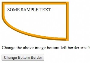 HTML DOM สไตล์ borderBottomLeftRadius Property 