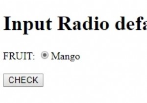 HTML DOM Input Radio defaultChecked Property 