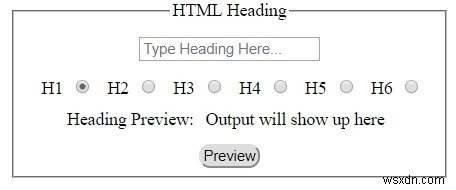 ส่วนหัว HTML 
