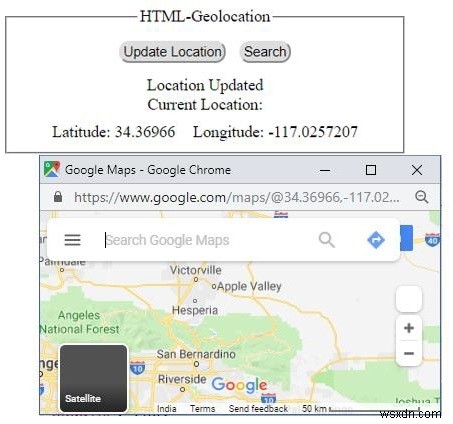 HTML Geolocation 