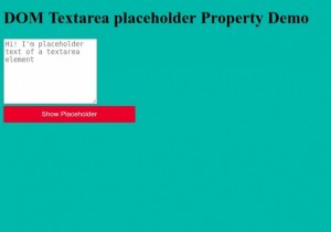 HTML DOM Textarea ตัวยึดตำแหน่ง Property 