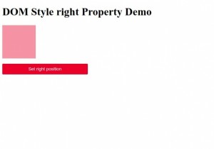 คุณสมบัติ HTML DOM สไตล์ที่ถูกต้อง 