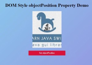 HTML DOM Style objectPosition Property 