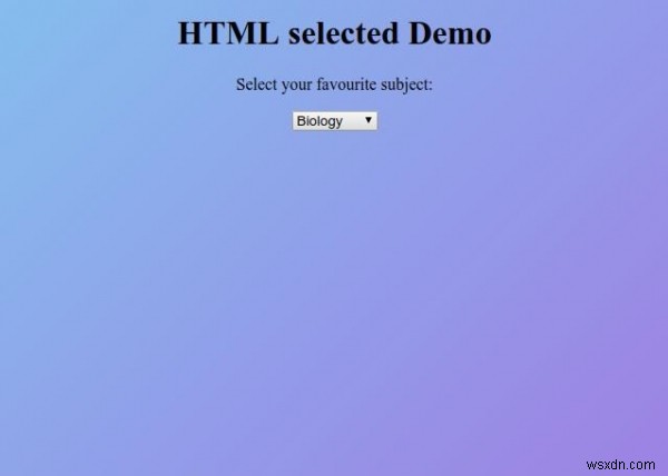 HTML ที่เลือกแอตทริบิวต์ 
