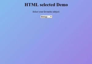 HTML ที่เลือกแอตทริบิวต์ 