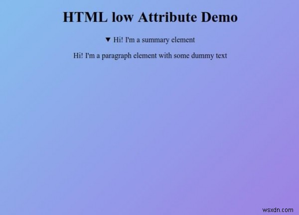 HTML เปิดแอตทริบิวต์ 