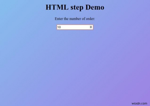 แอตทริบิวต์ขั้นตอน HTML 