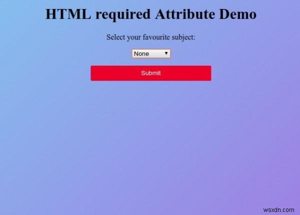 แอตทริบิวต์ที่จำเป็น HTML 