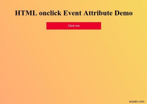 HTML onclick แอตทริบิวต์เหตุการณ์ 