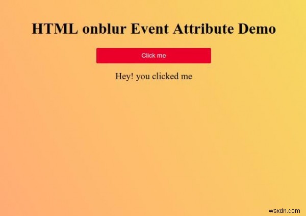 HTML onblur แอตทริบิวต์เหตุการณ์ 