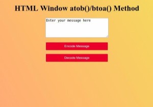 HTML หน้าต่าง atob( ) เมธอด 