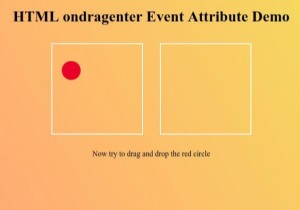 HTML ondragenter Event Attribute 
