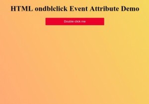 HTML ondblclick แอตทริบิวต์เหตุการณ์ 