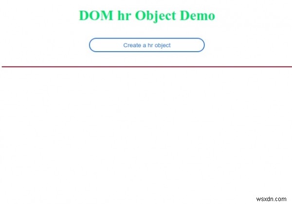 วัตถุ HTML DOM HR 