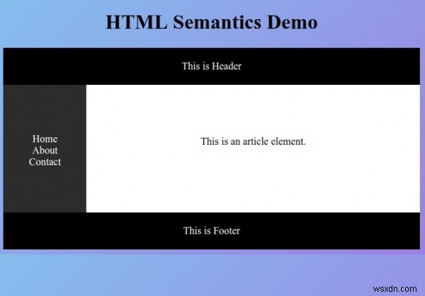 HTML5 ความหมาย 