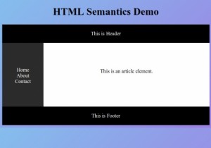 HTML5 ความหมาย 