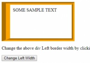 HTML DOM สไตล์ borderLeftWidth คุณสมบัติ 