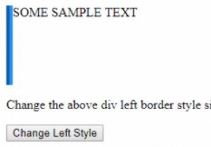 HTML DOM สไตล์ borderLeftStyle คุณสมบัติ 