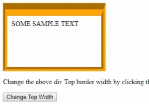 HTML DOM สไตล์ borderTopWidth คุณสมบัติ 
