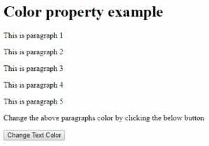คุณสมบัติสีสไตล์ HTML DOM 