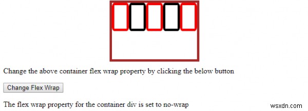 คุณสมบัติ flexWrap สไตล์ HTML DOM 